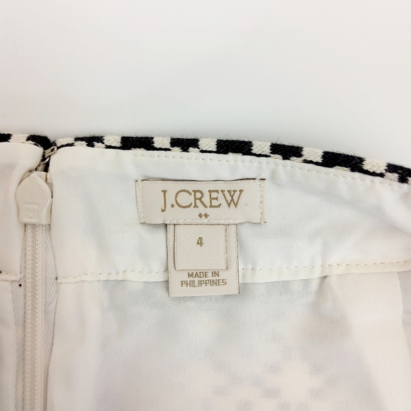 J. Crew Factory Chevron Pencil Skirt Size 4 - Picture 3 of 7